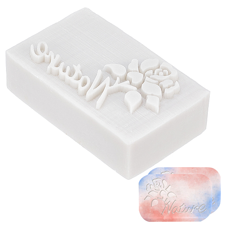 CRASPIRE Handmade Soap Stamp Rose Resin Soap Stamp Letter Soap Chapter Embossing Stamp Mini Seal for Soap Clay Biscuits Gummies Arts Crafts Making Projects DIY Gift