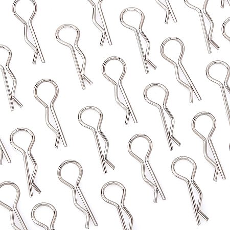 CHGCRAFT 150 Pcs Universal RC Body Clips Pins Springy R Pins Silver Post Mount for All 1/8 1/10 1/12 Scale Car Parts Truck Buggy Shell Replacement