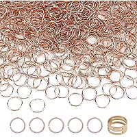PandaHall Elite 1100 pcs Open Jump Rings, 6mm 21 Gauge Iron O Rings Chain Connectors Jewelry Findings with 1 pc Jump Ring Opener for Earring Bracelet Necklace Pendants Jewelry DIY Craft Making, Rose Gold