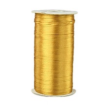 Honeyhandy Eco-Friendly 100% Polyester Thread, Rattail Satin Cord, for Chinese Knotting, Beading, Jewelry Making, Peru, 2mm, about 250yards/roll(228.6m/roll), 750 feet/roll