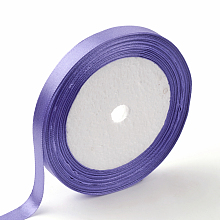 Honeyhandy Single Face Satin Ribbon, Polyester Ribbon, Medium Slate Blue, 2 inch(50mm), about 25yards/roll(22.86m/roll), 100yards/group(91.44m/group), 4rolls/group