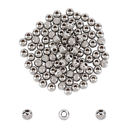 UNICRAFTALE 304 Stainless Steel Beads, Rondelle, Stainless Steel Color, 4x3.5mm, Hole: 1.5mm, 100pcs/box