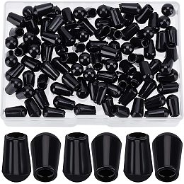 GORGECRAFT 1 Box 90PCS Kitchen Sink Rack Feet Replacement Rubber Feet Sink Protector Kitchen Rack Protector Accessories for Sink Grid Drain Basket Dish Drainers Utensil Holders Black