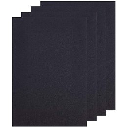 BENECREAT 4 Sheets 11.7x8.1"/30x21cm Self-Adhesive Felt Furniture Pads Cuttable Anti-Scratch Durniture Pads for Floor Table Chair Desks, Black