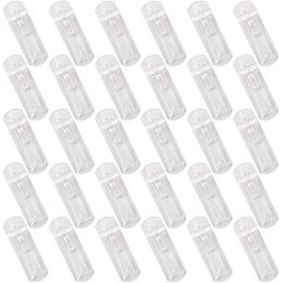 GORGECRAFT 30PCS Locking Shelf Pegs Shelf Support Plastic Locking Shelf Pins Self-Locking Support Clear Cabinet Shelf Clips for Supporting Furniture Kitchen Fits 5mm Diameter Hole 0.7 Inch Thick Shelf