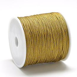 Honeyhandy Nylon Thread, Chinese Knotting Cord, Camel, 0.8mm, about 109.36 yards(100m)/roll