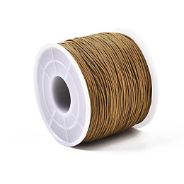 Honeyhandy Polyester Cords, Camel, 0.5~0.6mm, about 131.23~142.16 yards(120~130m)/roll