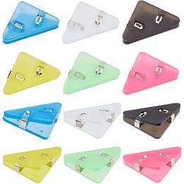 AHANDMAKER 24 Pcs Triangle Corner Paper Clip, 6 Colors Multifunctional Book Page Corner Clips Document Binder Clips Prevent Books Curling Reading Bookmark for Office School Teacher Student