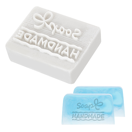 CRASPIRE Soap Mould Stamp Resin Soap Handmade Word Soap Chapter Handmade Stamping Mould Imprint Stamp for DIY Handmade Soap Supplies Craft Art Gift