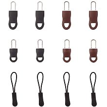 PandaHall Elite 48 Pieces Zipper Pulls Zip Fixer Tags with 24pcs Zipper Puller with Strap Zipper Repair Tabs Replacements for Backpacks, Handbags, Luggage, Purses, Jackets