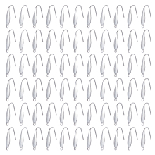 UNICRAFTALE 80Pcs Earring Hooks 316 Stainless Steel Fish Hook Earrings 1.2mm Hole Wire Earring Hooks Hypoallergenic Ear Wires Fish Hooks Earring Findings for DIY Earring Jewelry Making 20x10x4.5mm