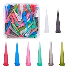 TT Tapered Tips Dispensing Needles, Dispensing Tips Glue Dispensing Needle, Mixed Color, 32x7.5mm; 80pcs/set