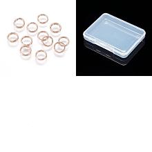 Unicraftale 60Pcs 304 Stainless Steel Split Rings, Double Loops Jump Rings, Rose Gold, 5x1mm, Inner Diameter: 3.7mm, Single Wire: 0.5mm