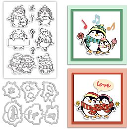 Valentines Metal Cutting Dies Clear Stamps for Card Making Supplies, Dwarf  Clear Stamp with Die Cuts Embossing Stencil Template Tool for DIY