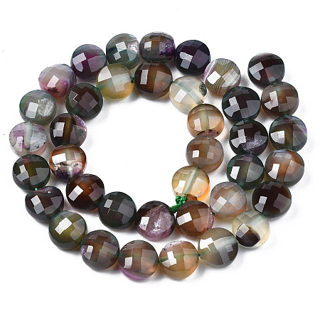 Natural Grey Agate Beads Strands, Faceted, Cube, 5~6x5~6x5~6mm, Hole: 1mm, about 61pcs/strand, 12.60 inch~12.80 inch(32~32.5cm)