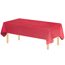 NBEADS Wine Red Table Cloth, About 120" 26" Polyester Pure Color Table Cover Rectangle Washable Table Cloth for Kitchen Dining Tabletop Decoration, 307x68cm