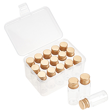 PandaHall Elite 15pcs PET Plastic Mini Storage Bottles, Travel Bottle, for Cosmetics, Cream, Lotion, liquid, with Aluminum Screw Top Lid, Golden, 2.2x5.45cm, Capacity: 10ml(0.34fl. oz)