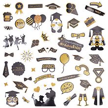 GORGECRAFT 184pcs Graduation Theme Stickers Self-Adhesive Envelope Sealing Label Decorative Stickers Set for DIY Scrapbooking Arts Crafts Graduation Party Tableware Decals Packing Decoration