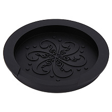 GORGECRAFT Black Guitar Sound Hole Cover 3.5 Inch Guitar Feedback Eliminator Soft Silicone Compatible with Acoustic Guitar Screeching Halt Block Feedback Buster Buffer Protector Accessories