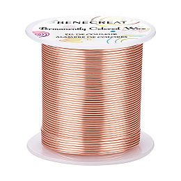 BENECREAT Copper Wire, for Wire Wrapped Jewelry Making, Other Color, 18 Gauge, 1mm; about 30m/roll