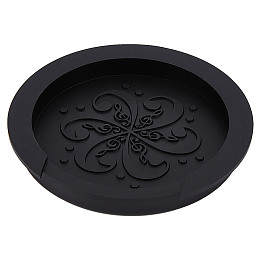 GORGECRAFT Black Guitar Sound Hole Cover 3.5 Inch Guitar Feedback Eliminator Soft Silicone Compatible with Acoustic Guitar Screeching Halt Block Feedback Buster Buffer Protector Accessories