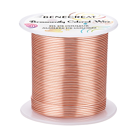 BENECREAT Copper Wire, for Wire Wrapped Jewelry Making, Other Color, 18 Gauge, 1mm; about 30m/roll