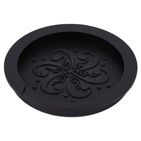 GORGECRAFT Black Guitar Sound Hole Cover 3.5 Inch Guitar Feedback Eliminator Soft Silicone Compatible with Acoustic Guitar Screeching Halt Block Feedback Buster Buffer Protector Accessories
