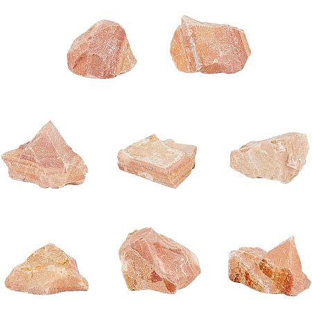 SUPERFINDINGS 8Pcs Rough Sandstones Pieces Raw Natural Raw Sandstones Rock Tumbled Stones No Hole Rock Gemstones for Home Decoration