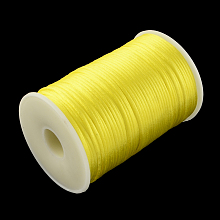 Honeyhandy Polyester Cords, Yellow, 2mm, about 98.42 yards(90m)/roll