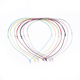 Honeyhandy Adjustable Korean Waxed Polyester Cord Necklace Making, Mixed Color, 33.7 inch(85.6cm), 1mm