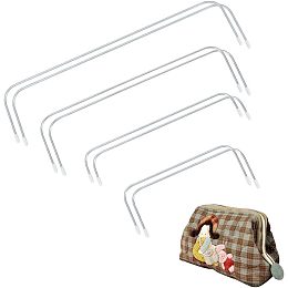 PandaHall Elite 8pcs Internal Wire Frame with Caps 4 Sizes Iron Bags Tubular Frame Metal Internal Purse Frame Bag Wire Frame for Purse DIY Backpack Handbag Retreat Bag, 15-30cm/5.9-11.8inch