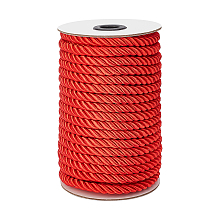 Nylon Thread, for Home Decorate, Upholstery, Curtain Tieback, Honor Cord, Red, 8mm, 20m/roll