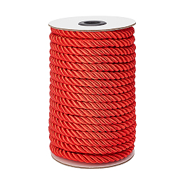 Nylon Thread, for Home Decorate, Upholstery, Curtain Tieback, Honor Cord, Red, 8mm, 20m/roll