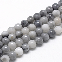 ARRICRAFT Natural Hawk's Eye Beads Strands, Eagle Eye Stone, Round, 8~9mm, Hole: 1mm, about 45~48pcs/strand, 15.7 inches