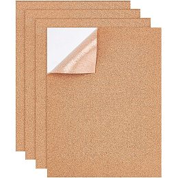 Cork Insulation Sheets, with Adhesive, Rectangle, BurlyWood, 45x35x0.3cm