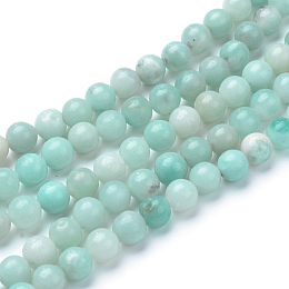 Arricraft Natural Amazonite Beads Strands, Round, 8~8.5mm, Hole: 1mm, about 47pcs/strand, 15.5 inches