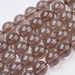 Arricraft Smoky Quartz Beads Strands, Round, 8mm, Hole: 1mm