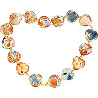 Arricraft About 16 Pcs Heart Shaped Stone Beads, 0.8×0.8" Natural Fire Agate Heart Beads, Gemstone Loose Beads for Bracelet Necklace Jewelry Making ( Hole: 1.5mm )
