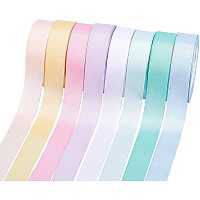 Arricraft 8 Colors Double Face Polyester Satin Ribbon, 1" × 22 Yards Solid Ribbons Roll for Bows Crafts Gifts Wrapping Sewing Party Wedding- Total Length: 176 Yards