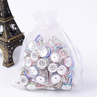 ARRICRAFT About 200 Pcs White Drawstring Organza Gift Bags Wedding Party Candy Favor Bags Jewelry Pouches Wrap 3.9x4.7 Inches