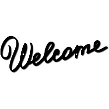 CREATCABIN Welcome Metal Wall Decor Welcome Sign Wall Art Wall Hanging Silhouette Ornament Iron for Indoor Outdoor Home Living Room Kitchen Garden Office Decoration Gift Black 11.8 x 3.9Inch