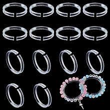 PandaHall Elite 20pcs Clear Acrylic Bracelet Displays Stands, Round Bangle Organizer Rack Transparent Shelf Shelves Jewelry Holder Showcase Shelf Bracelet Display Holders for Selling Storage