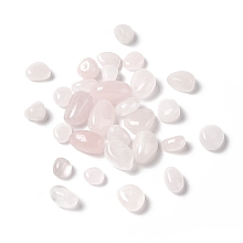 Honeyhandy Natural Rose Quartz Beads, Tumbled Stone, No Hole/Undrilled, Nuggets, 11~20x10.5~13.5x5.5~9.5mm, about 185pcs/500g