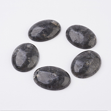 Honeyhandy Natural Labradorite Flat Back Cabochons, Oval, 40x30x8.5mm