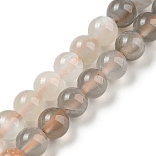 Natural Multi-Moonstone Beads Strands, Round, 6mm, Hole: 0.7mm, about 61pcs/strand, 15.75''~16.14''(40~41cm)