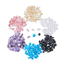 PandaHall Elite 1 Box Chip Gemstone Beads Crushed Pieces Stone Mixed Color for Jewelry Making