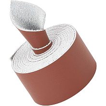 GORGECRAFT Leather Strap Strip 1.5 Inch Wide 2M Long Microfiber Imitation Leather Cord Belt Wrap Single Sided Flat Cord Leather String Roll for DIY Crafts Pet Collars Traction Ropes, Saddle Brown