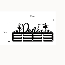 CREATCABIN Sports Theme Iron Medal Hanger Holder Display Wall Rack, with Screws, Dancer Pattern, 130x290mm