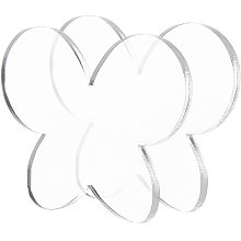 BENECREAT 15PCS Clear Acrylic Sheet 2.3x3.1" Butterfly Shape Acrylic Cast Sheet for Engraved Signage and DIY Projects, 4mm thick