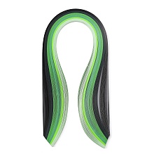 Honeyhandy 6 Colors Quilling Paper Strips, Gradual Green, 390x3mm, about 120strips/bag, 20strips/color